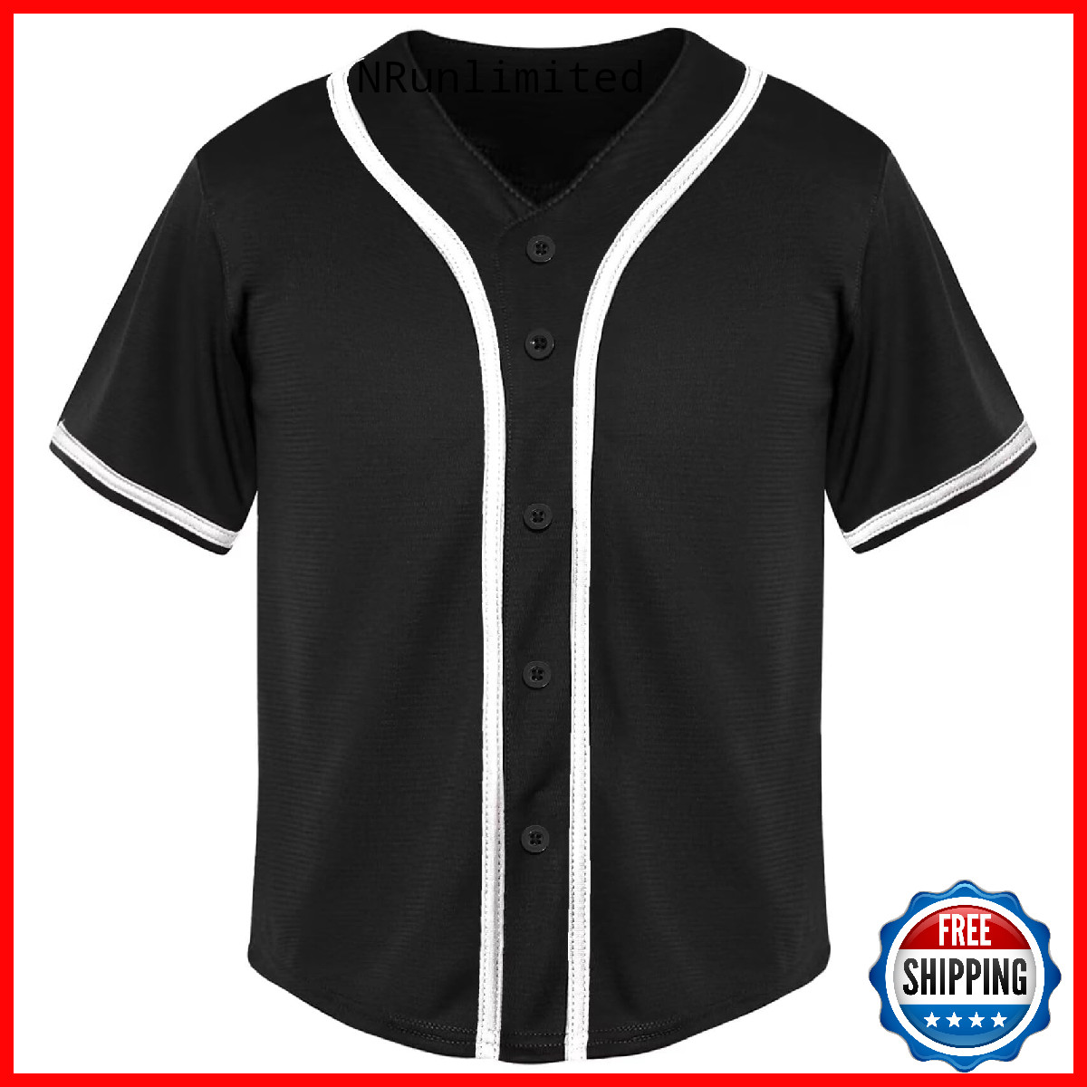 Babyhealthy Kids Baseball Jersey Toddler Jersey Button Down Shirt Blank Plain