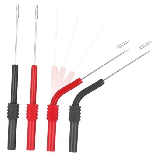 4 PCS Backprobe Test Lead Kit Automotive Silicon Flexible Back Probe Pins with