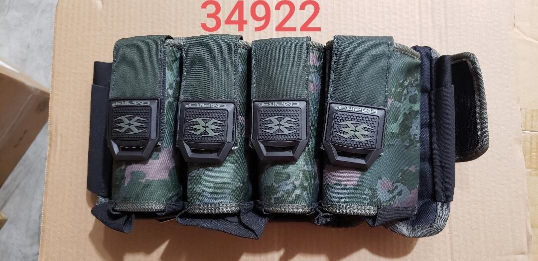 New Empire Paintball Omega 4 Pod Harness / Pack - Terrapat Camo Camoflauge