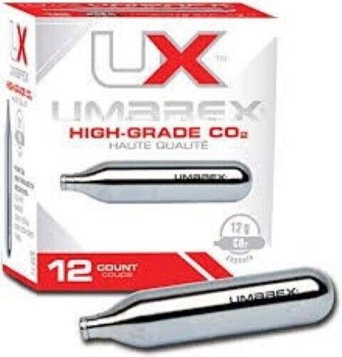 Umarex 12 Gram High Grade Co2 Cartridges 12 Pack 2252533 FAST FREE S (FVS015779)