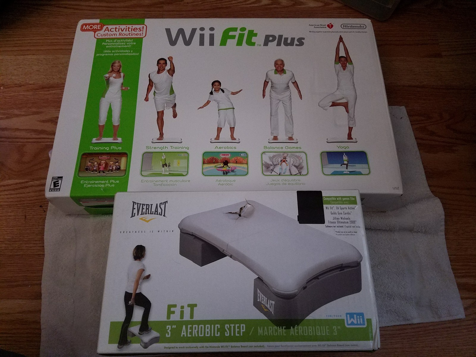 Wii Fit Plus (Nintendo Wii, 2009) & Everlast FIT 3" Aerobic Step for the Wii Fit