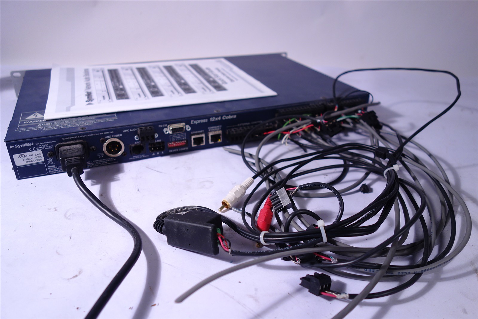 Symnet Express 12x4 4x12 Cobra with Accessories Manuals / Connectors