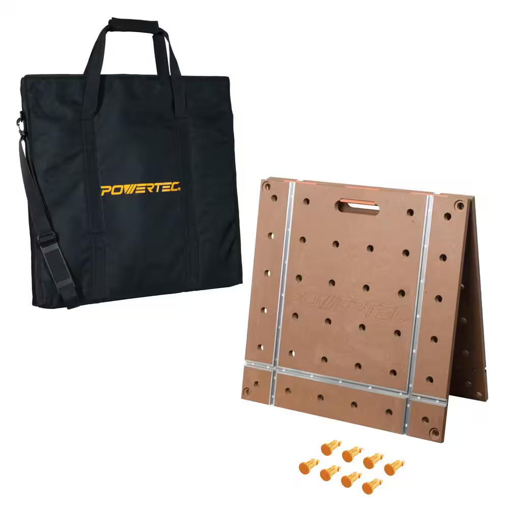 Arachni-Flex 24 In. X 48 In. Foldable Workbench Tabletop W/ 3/4 In. Dog Holes T-