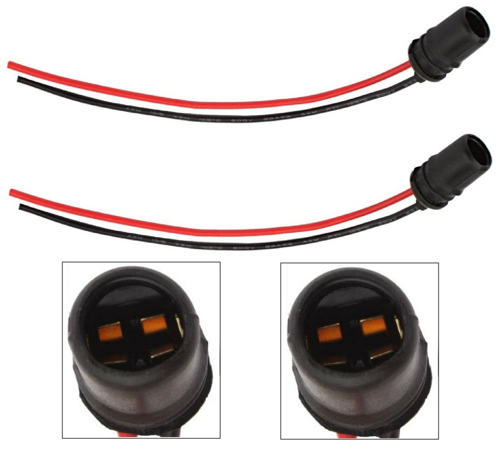 Universal Pigtail Wire Female Socket W5W Harness Front Side Marker Light Plug F