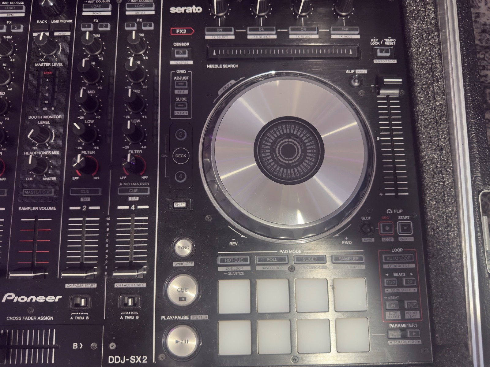 pioneer ddj sx2 flight case