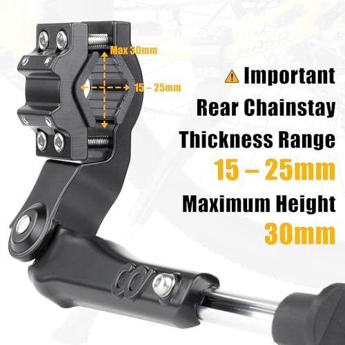 Adjustable Rear Mount Bicycle Kickstand | Sturdy & for 24" - 29" & 700c
