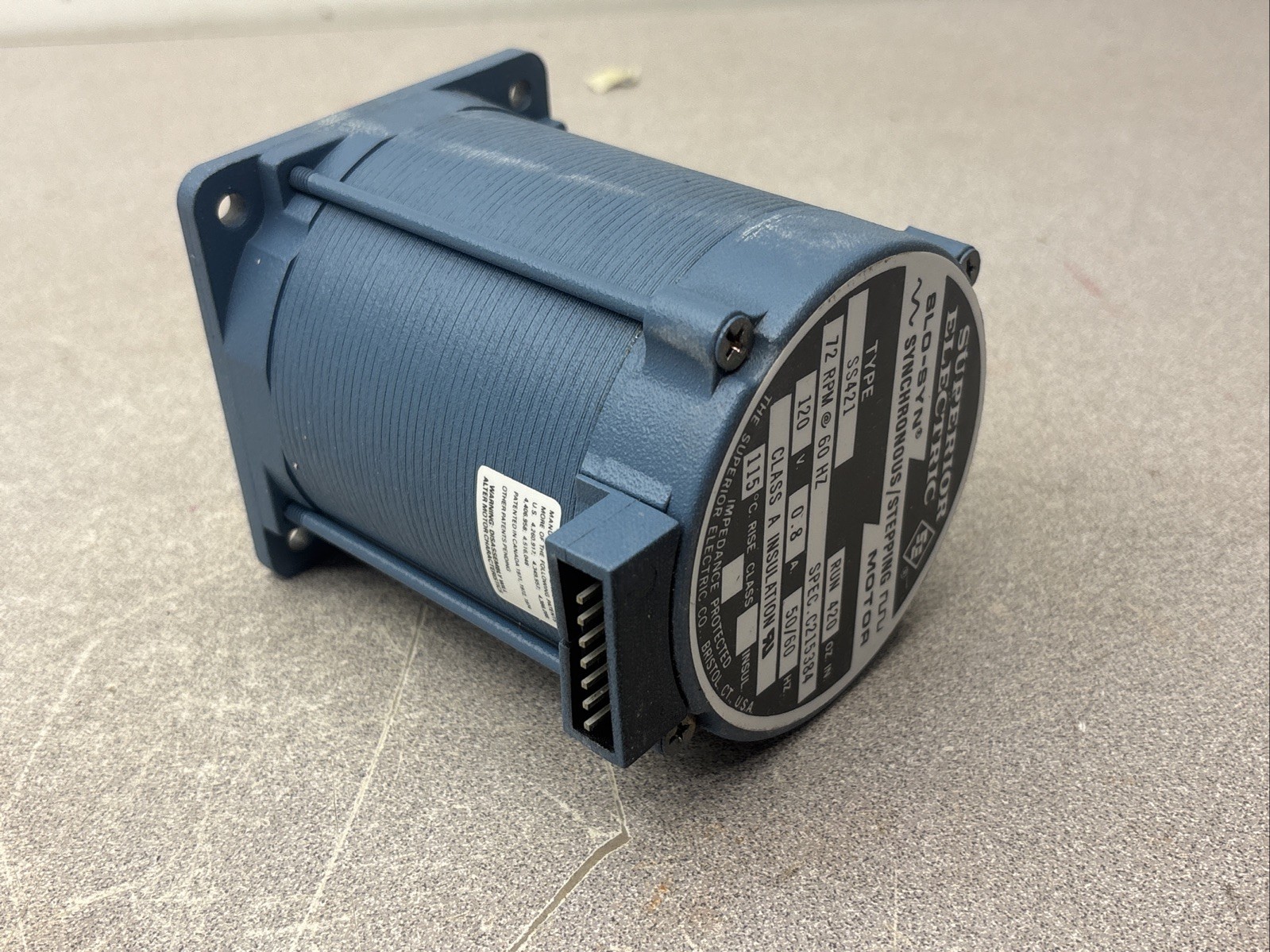 NEW Superior Electric Slo-Syn SS421 Synchronous Stepping AC Motor 72RPM 120V