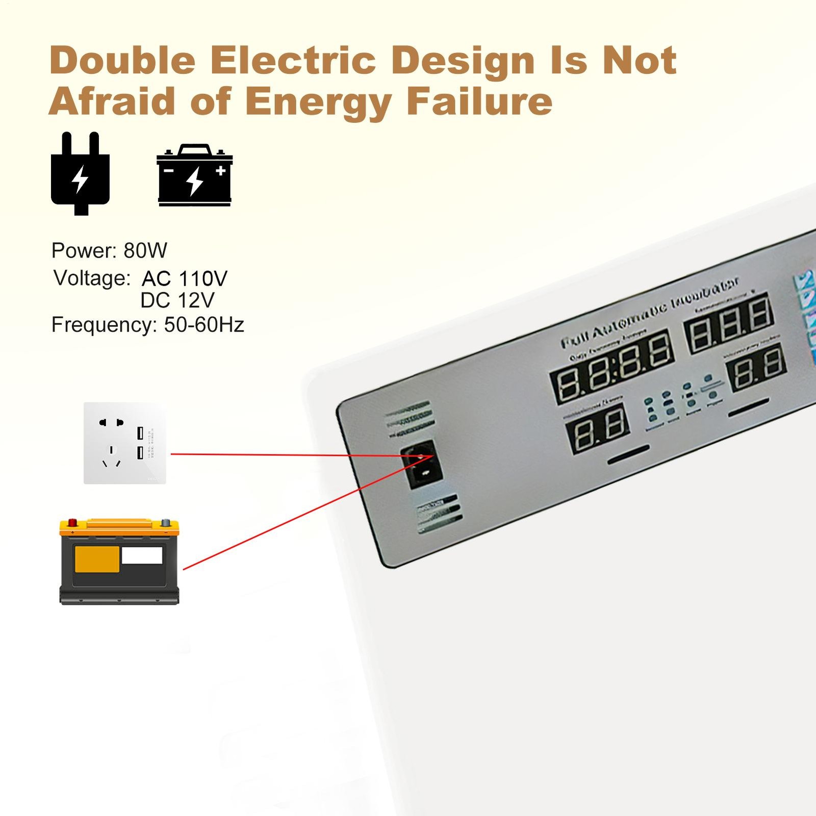 120 Eggs Incubator Temperature Control Automatic Digital Chicken Egg Hatcher