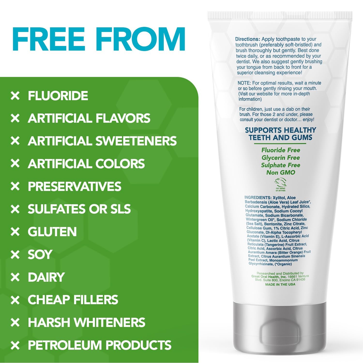 Nano hydroxyapatite Toothpaste Fluoride Free | Pro Remineralizing Toothpaste ...