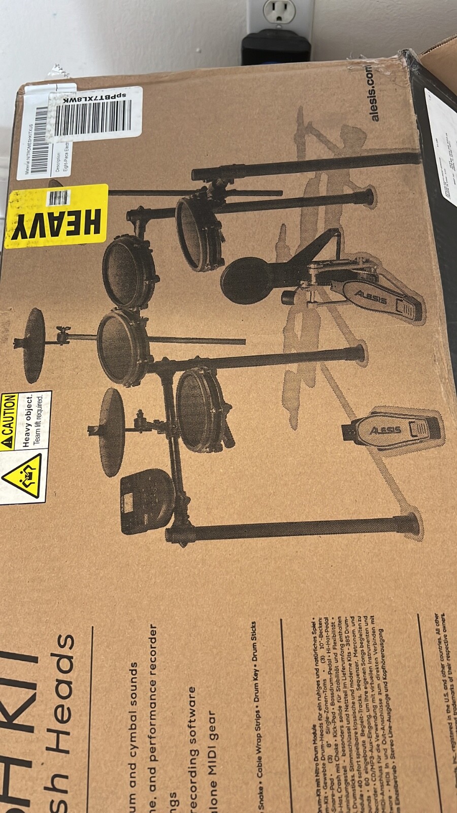 DRUM MODULE ALESIS NITRO, CAJA ABIERTA