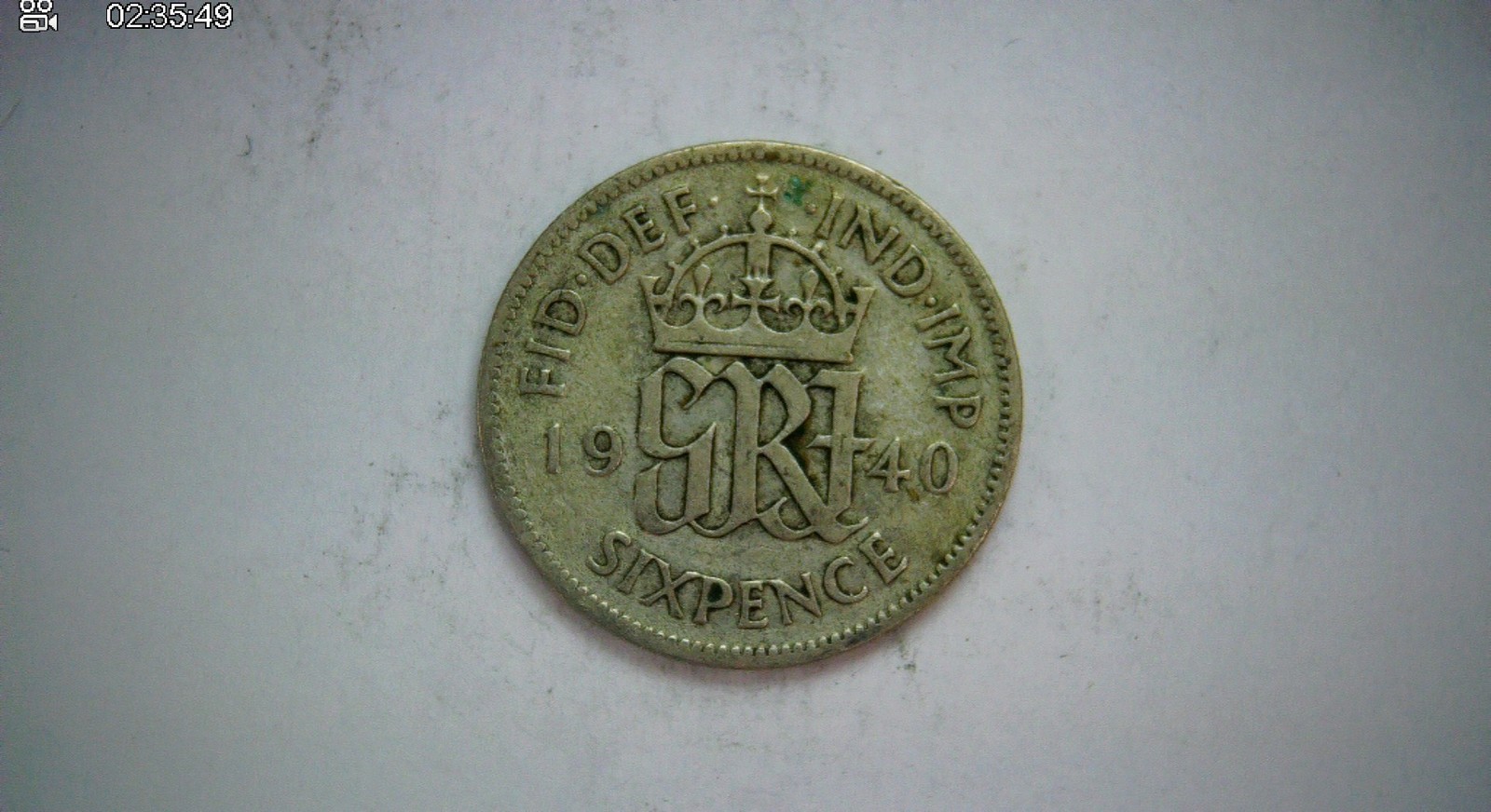 United Kingdom 1940 Sixpence George VI Sixpence (monogram reverse) Coin