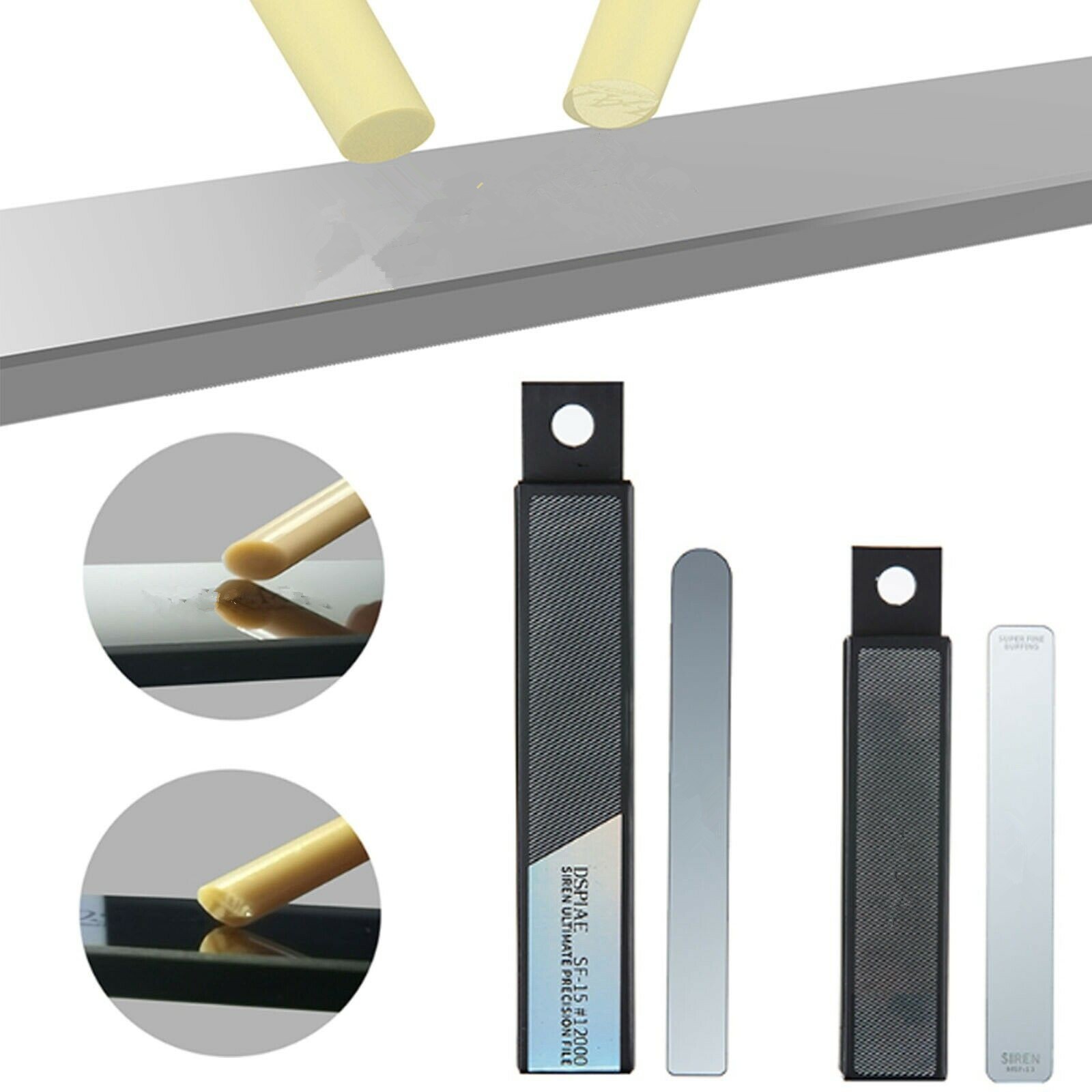 Precision Glass File Knife Model Handmade Grinding Polishing Tool SF-15 MSF-13.