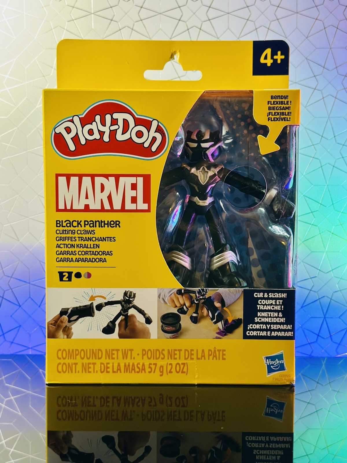 Play-Doh Marvel Black Panther - Cut & Slash Playset Bendy Action Figure NEW ⭐️