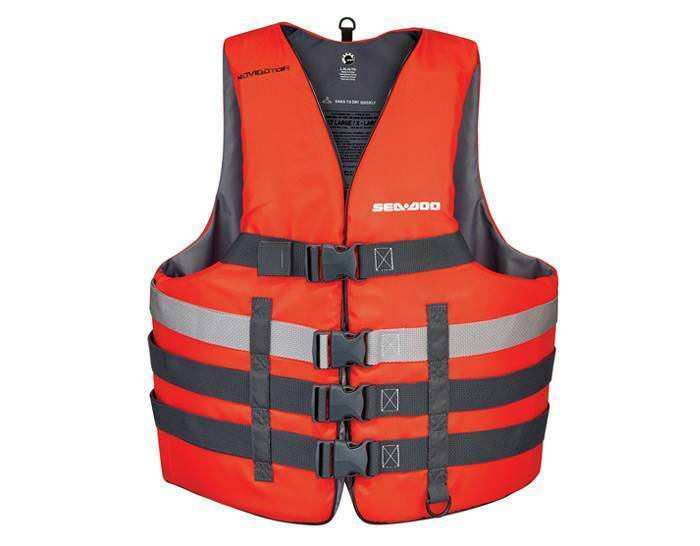 NEW NONCURRENT UNISEX ADULT SEA DOO NAVIGATOR PFD ORANGE 286773**12