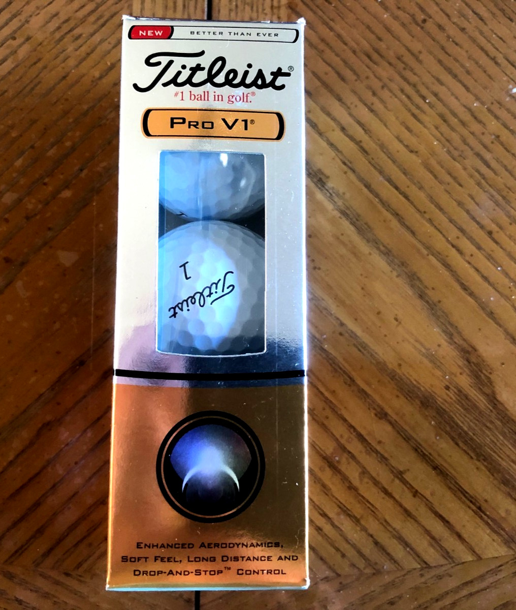 VINTAGE TITLEIST PRO V1 392 SLEEVE OF 3 RARE GOLF BALLS NEW IN BOX-NOS