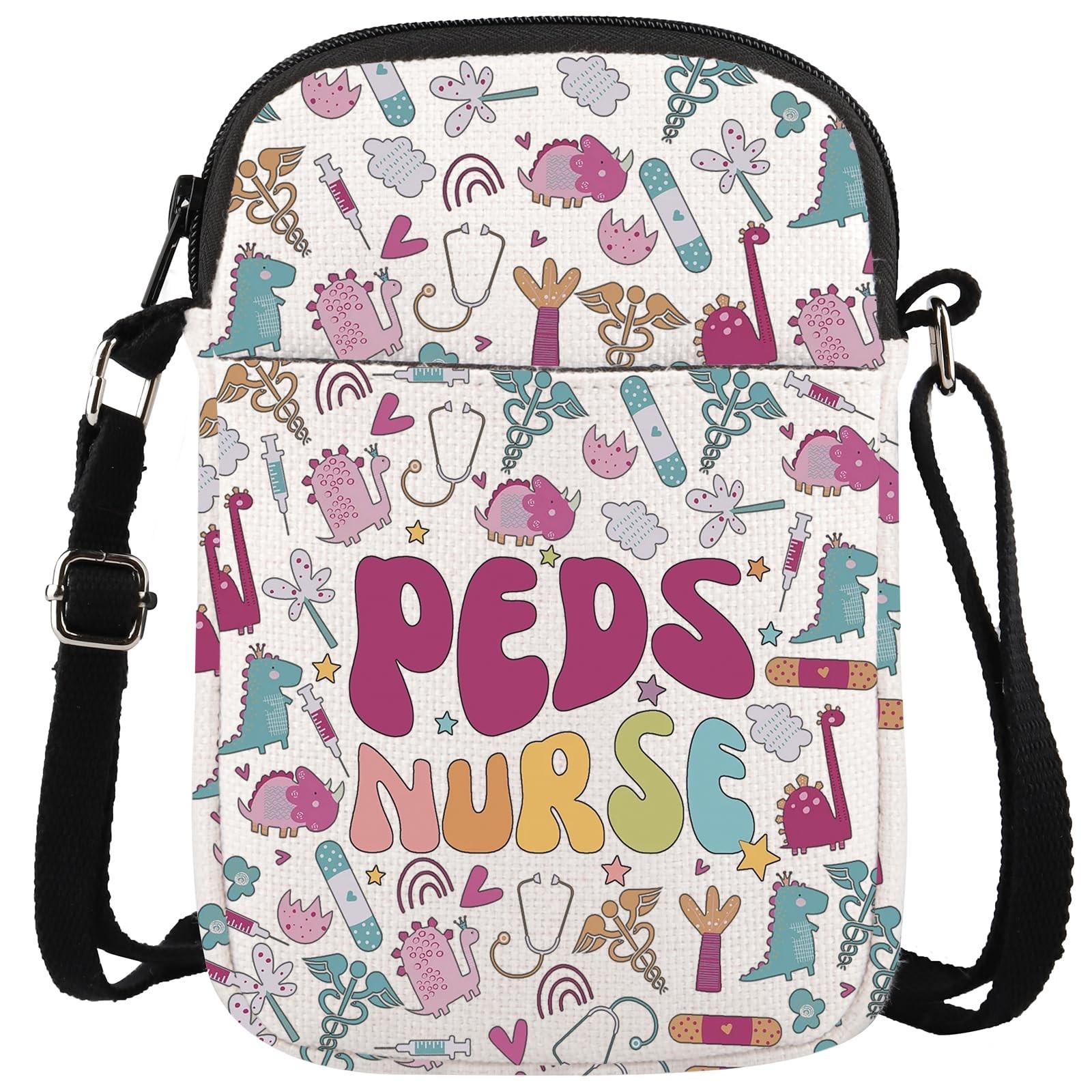 WCGXKO Pediatric Nurse Gift Peds Nurse Crossbody Purses Bag PICU Pediatric Nu...