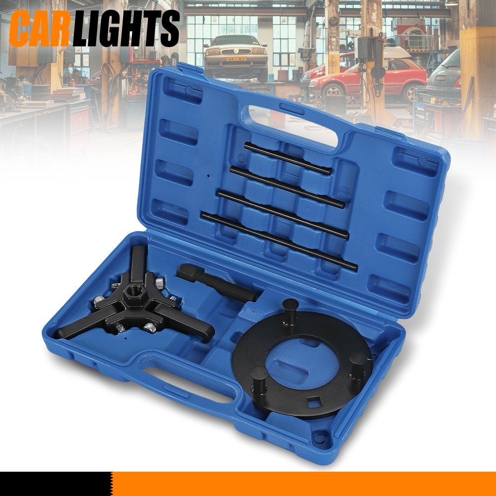 Harmonic Balancer Damper Pulley Puller Garage Removing Repairing Tool Set