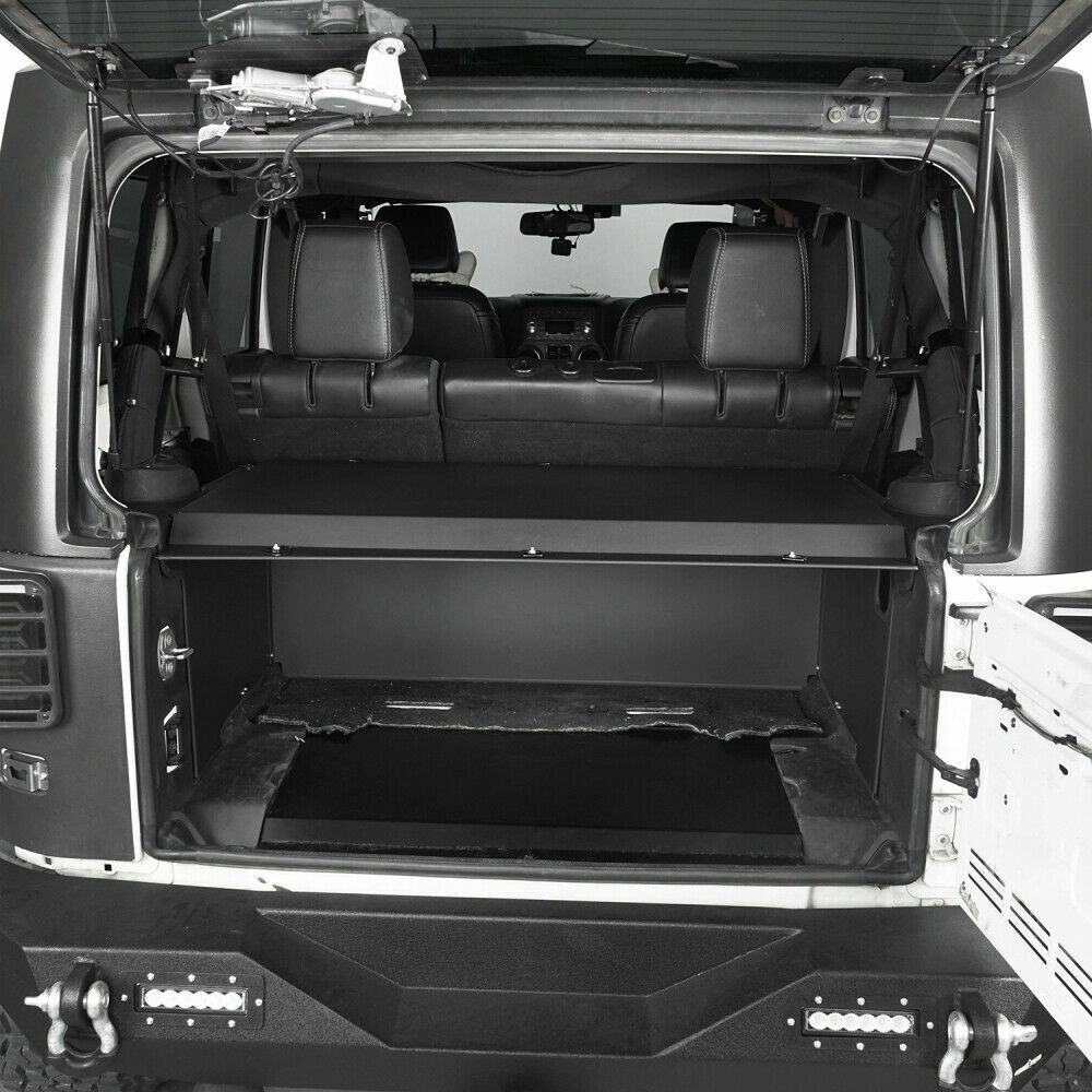 Steel Lockable Storage Security Deck Enclosure Fit Jeep Wrangler JK 2015-2018
