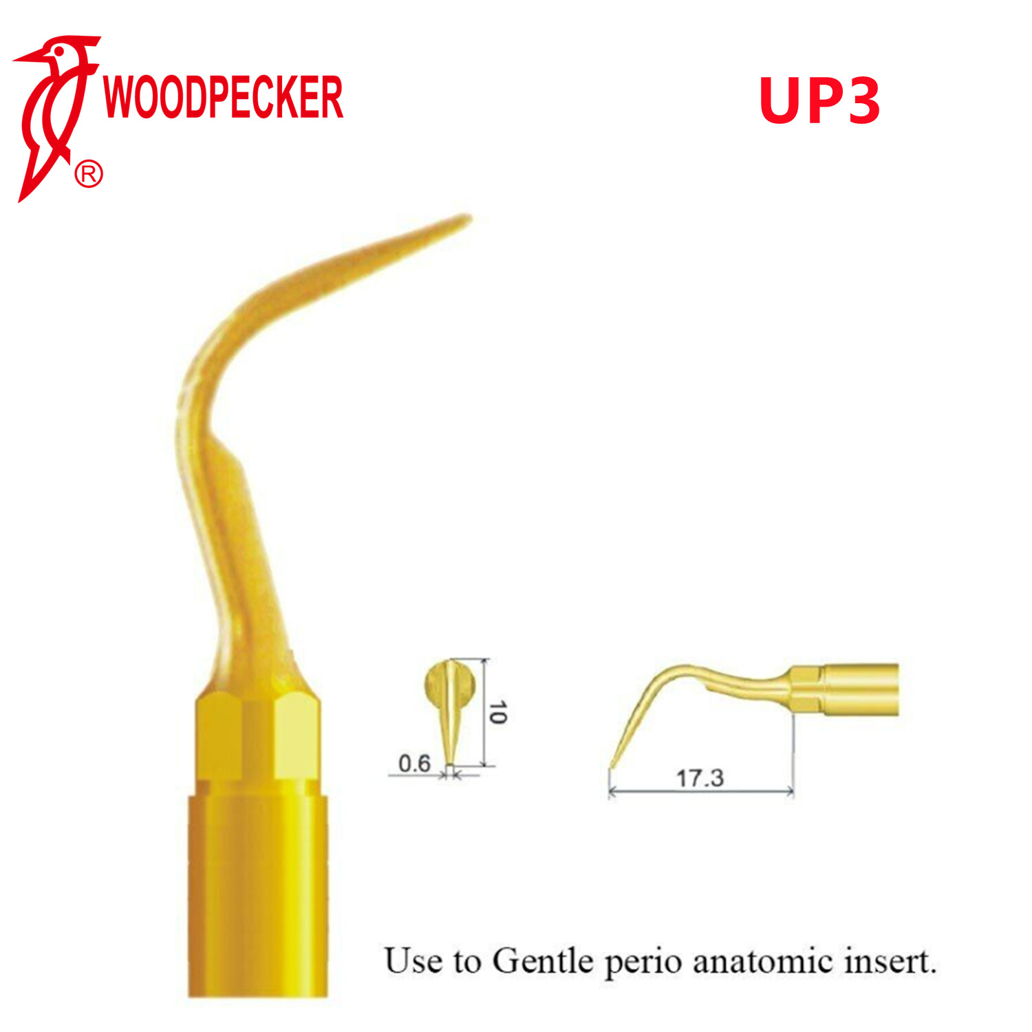 Woodpecker UP3 Piezo Bone Surgery Tips Periodontal Surgery Fit US-II LED Surgery