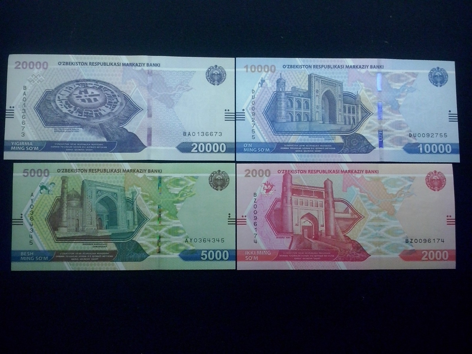 Uzbekistan   2000 - 20000 Soʻm , 2021 , UNC
