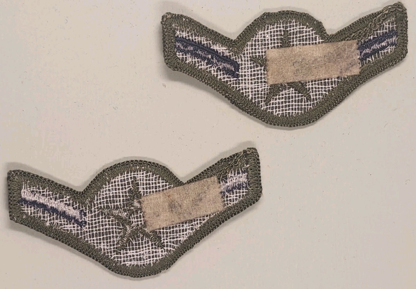 United States Air Force (USAF) Airman (Subdued) (76-93) (E-2) Patch Pair