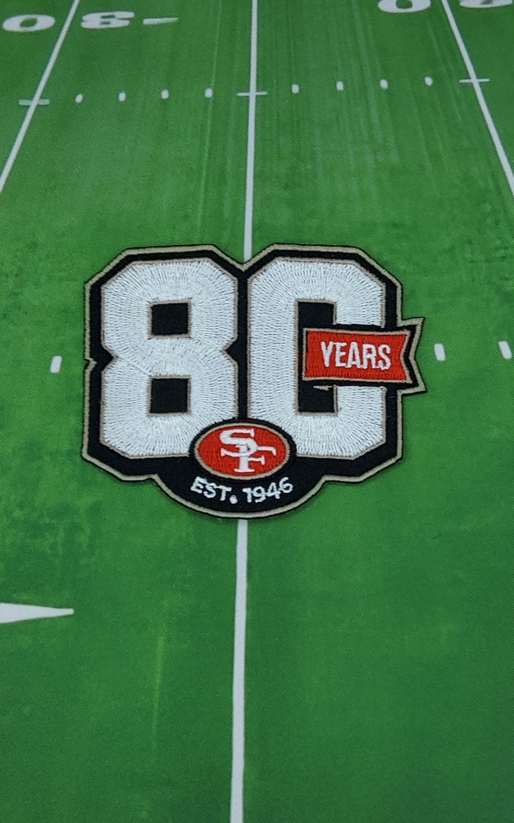 San Francisco 80th Anniversary Embroidered Iron-on Patch