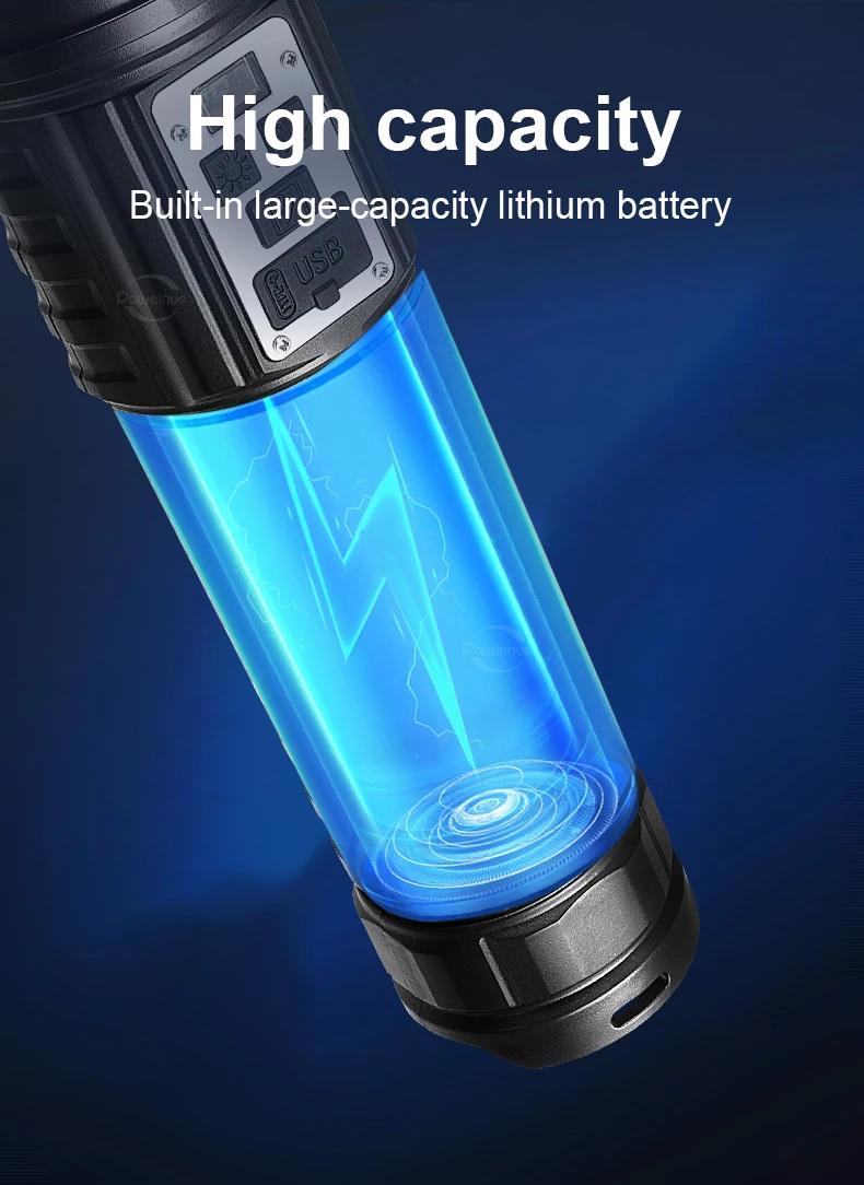 19000000LM Most Powerful Flashlight High Power Rechargeable Led Flashlight US