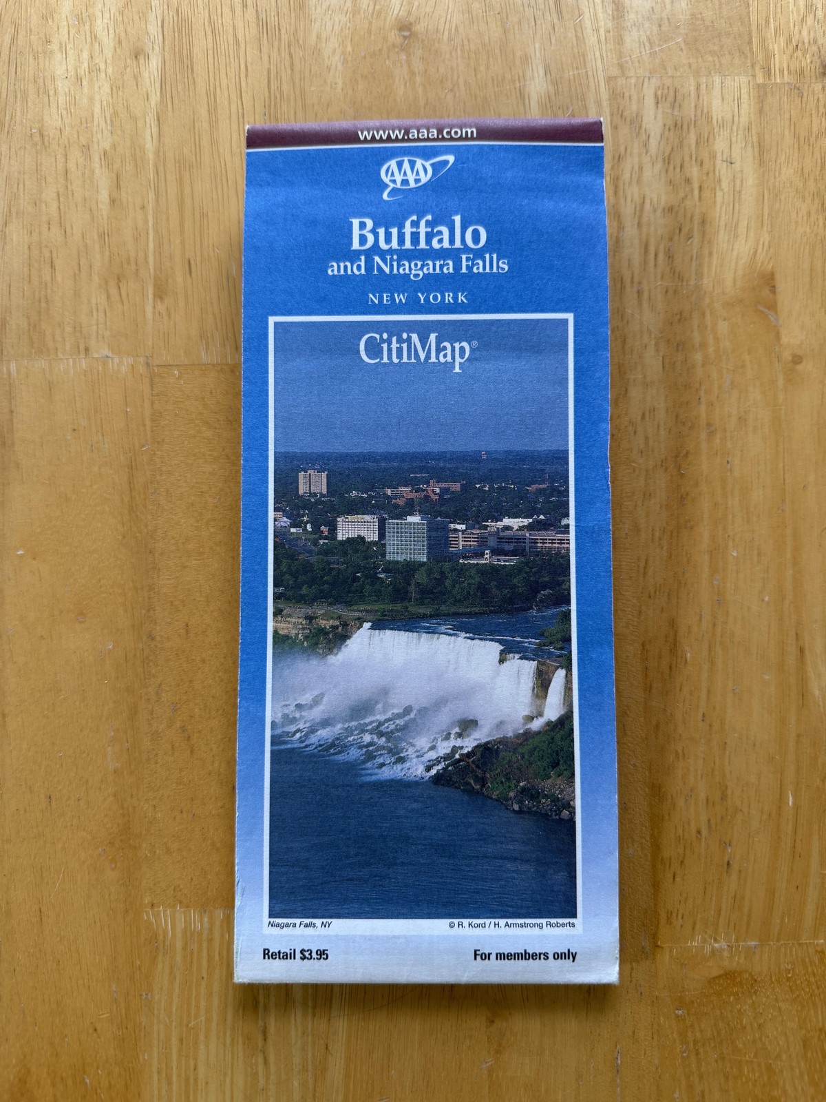 Vintage 2001-02 AAA Buffalo Niagara Falls New York CitiMap Travel Map Canada