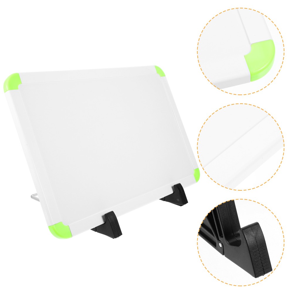 1 Set Reusable Plastic Whiteboard with Stand Practical Dry Erase Board for Home