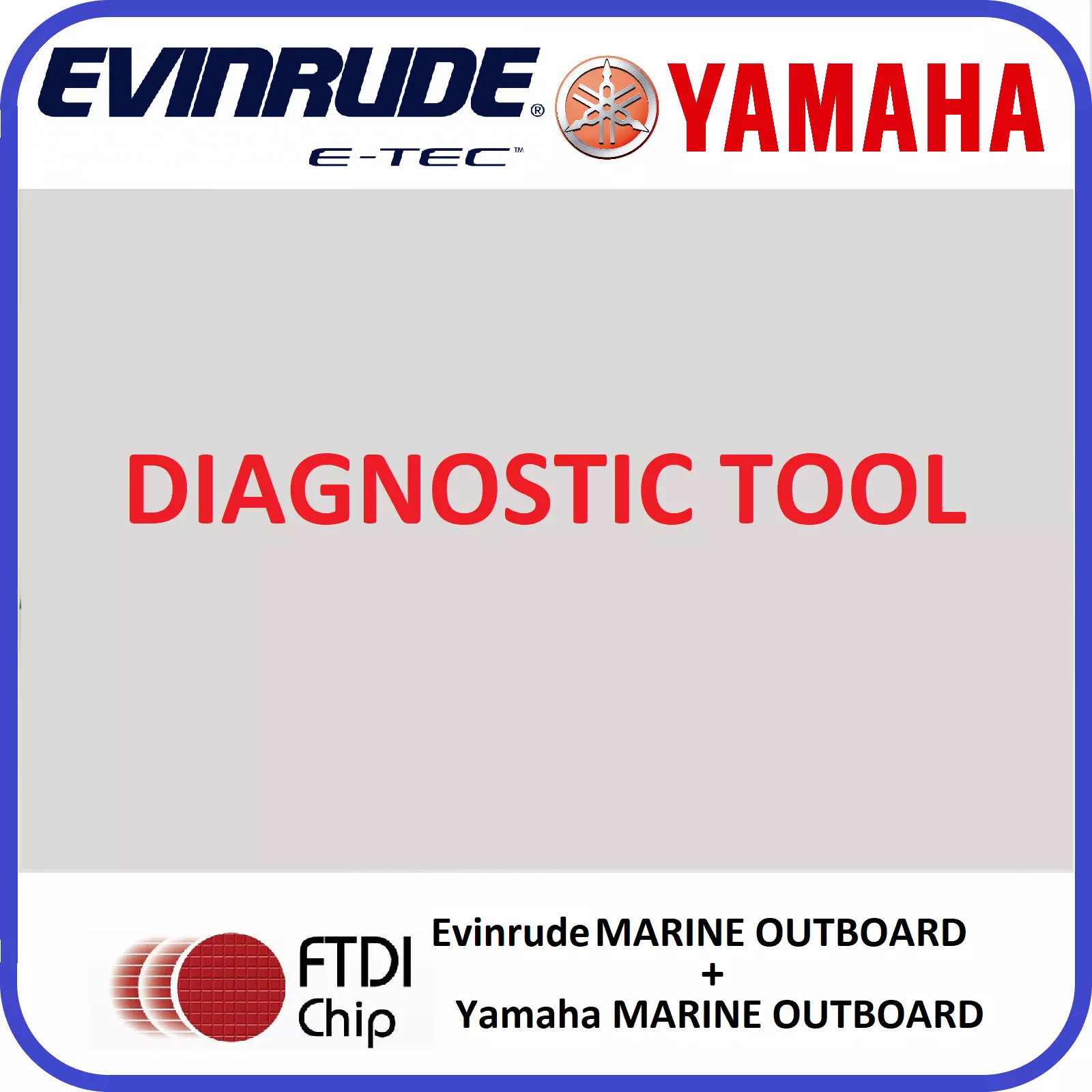 Diagnostic tool for Evinrude outboard EVdiag + Yamaha outboard YDIS v1.33