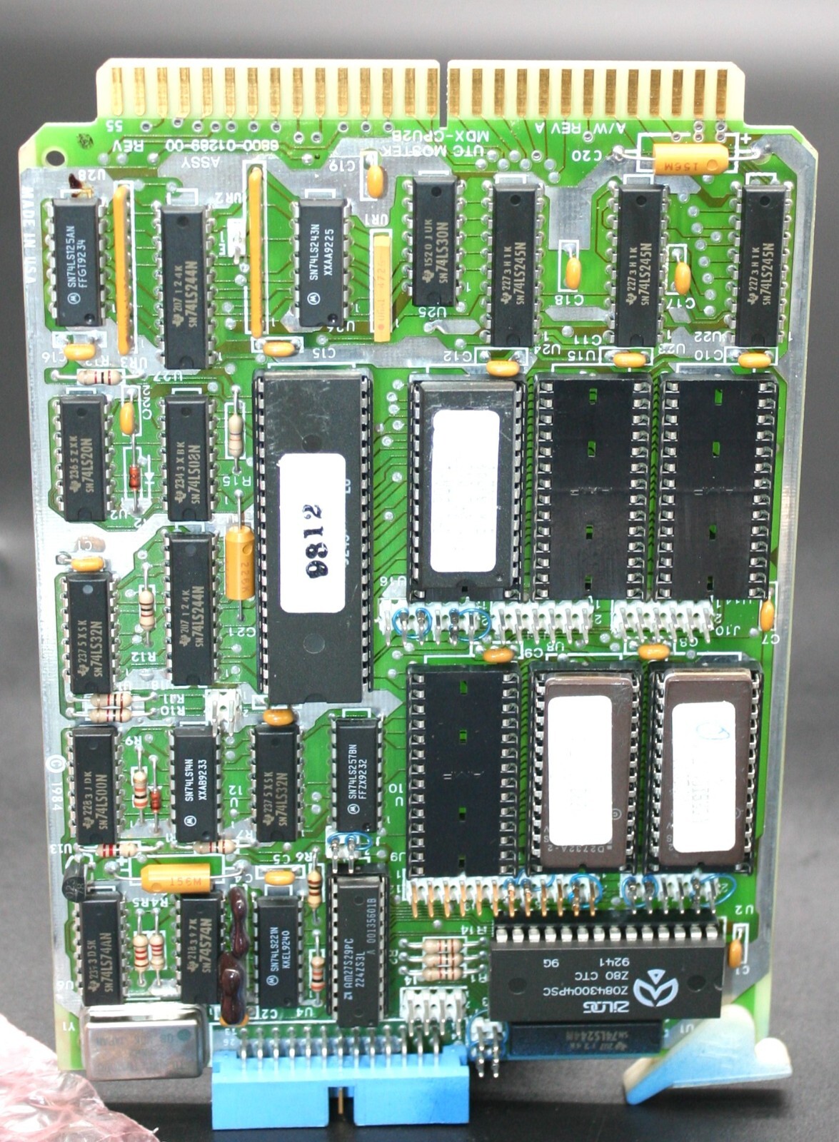 One UTC Mostek MDX-CPU2B REV A CPU Board 6800-01288-001 USA #1