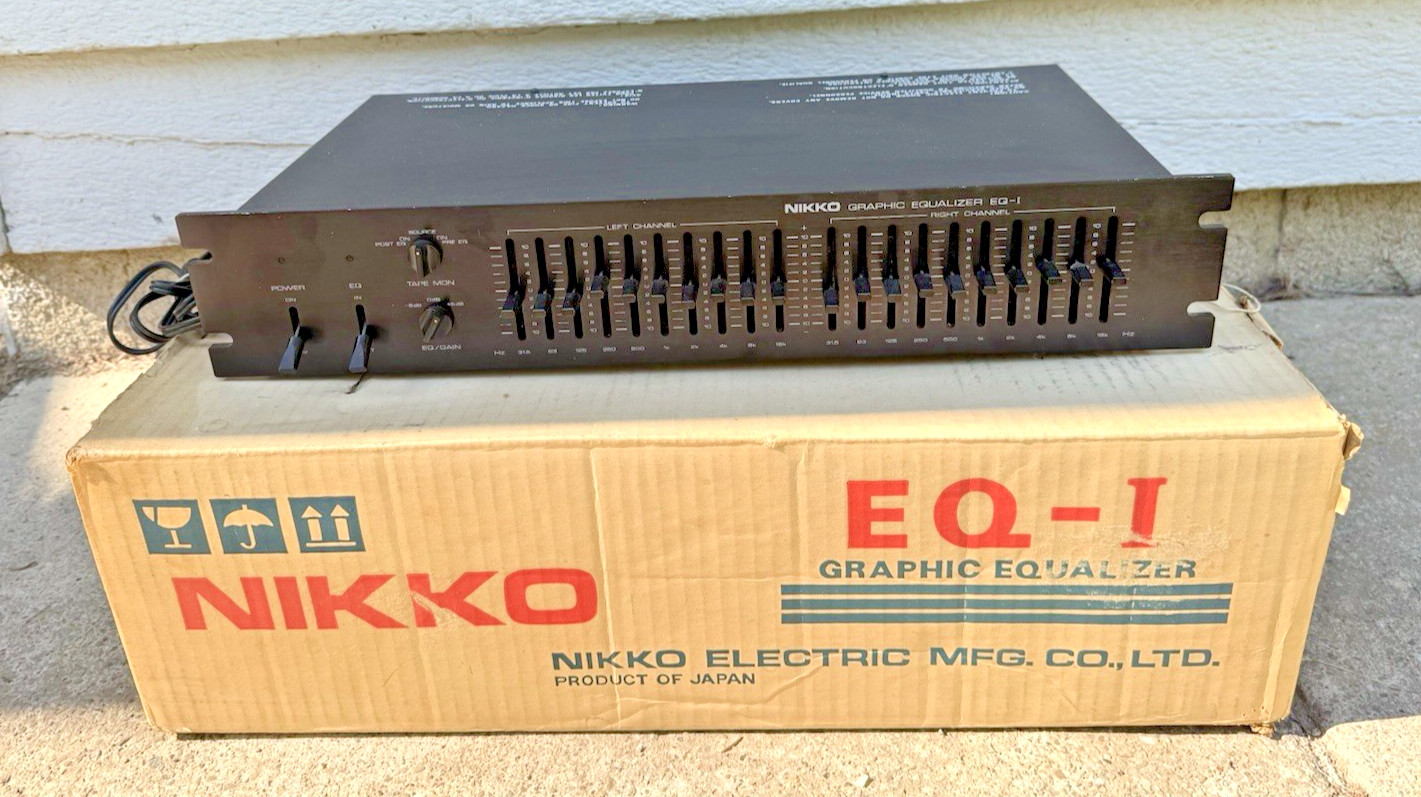 Nikko EQ-1 Graphic Equalizer Vintage Untested