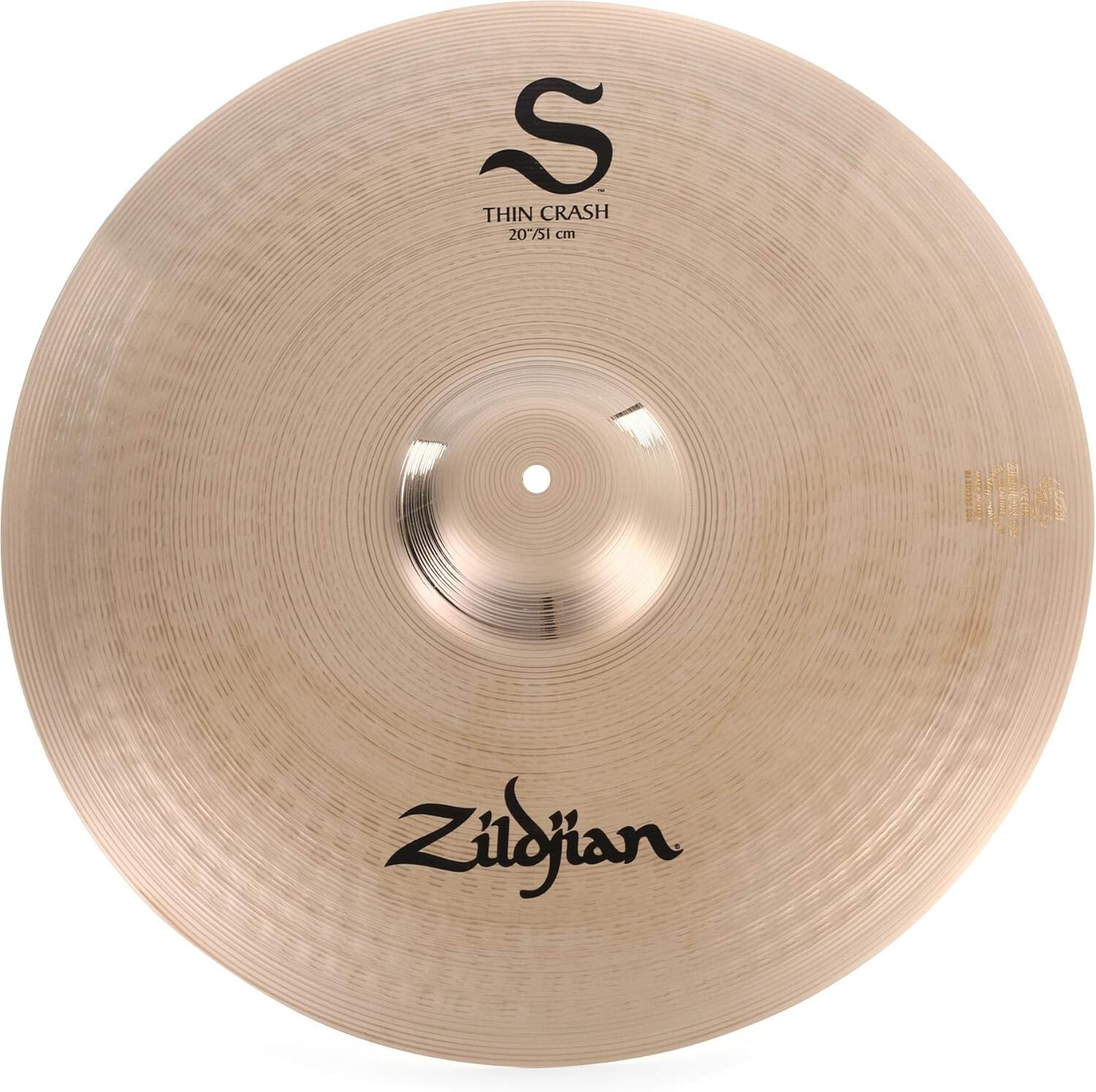 Zildjian S Series 20" Thin Crash Cymbal/New with Warranty/Model # S20TC
