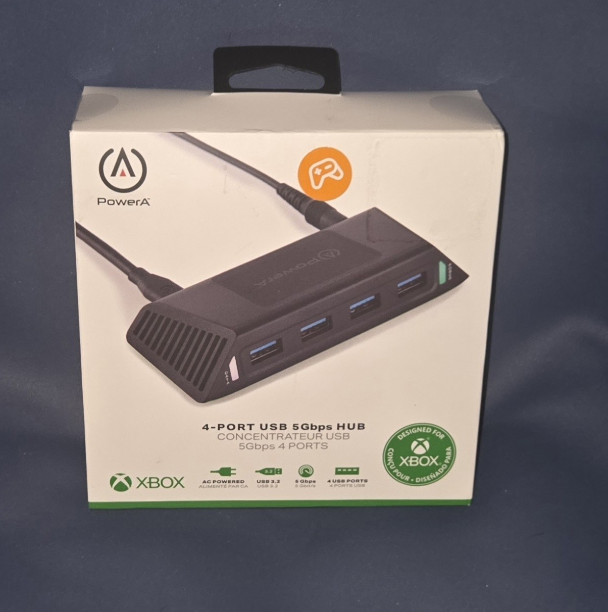 PowerA - 4-Port USB 5Gbps Hub - Xbox Series X|S - Black - New