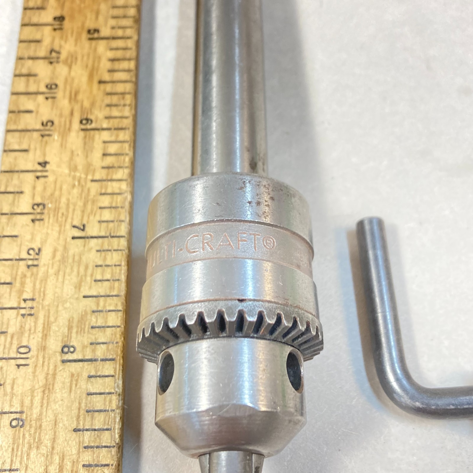 Jacobs Drill Chuck Multi-Craft 3/8" Cap 5/8" Threaded Mount w/ Chuck Key USA