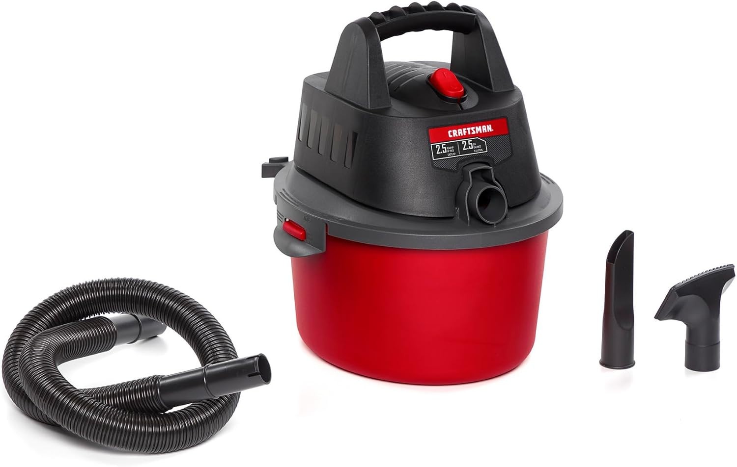 CRAFTSMAN 2.5 Gallon 2.5 Peak HP Wet/Dry Vac,  for Cleaning in the Home，Shop