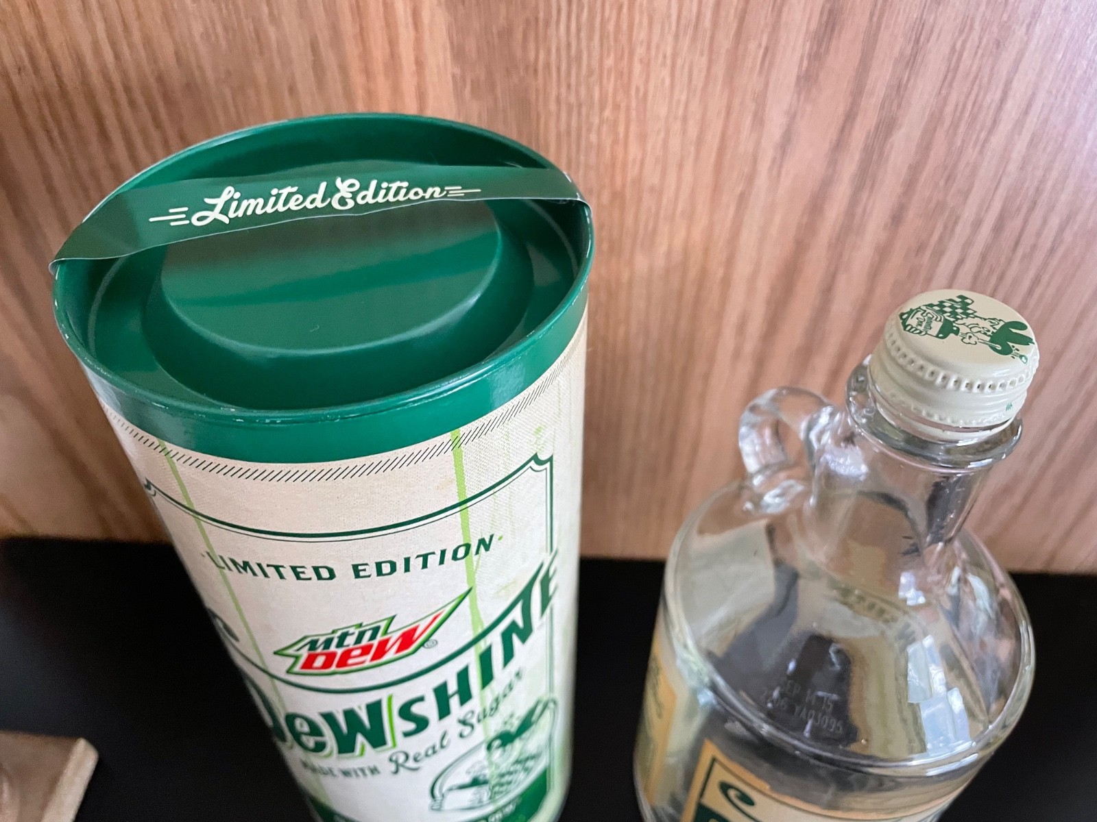 Mountain Dew Dewshine Empty 25 oz Bottle,Cap,Container. 2015 First Batch