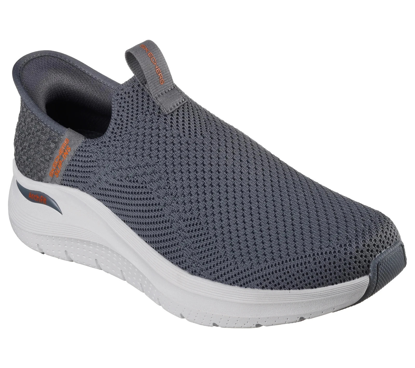 Extra Wide Skechers Shoes Men's Arch Fit Slip Ins Charcoal Comfort Casual 232900