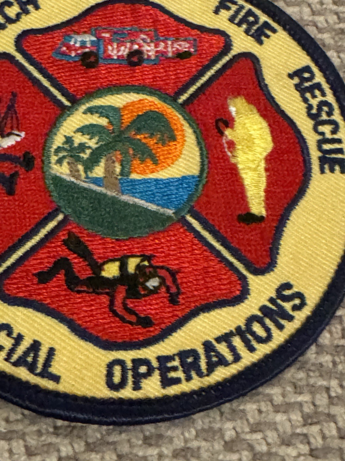 Palm Beach County Florida Fire Rescue “Special Operations” 3.5” Cloth Patch