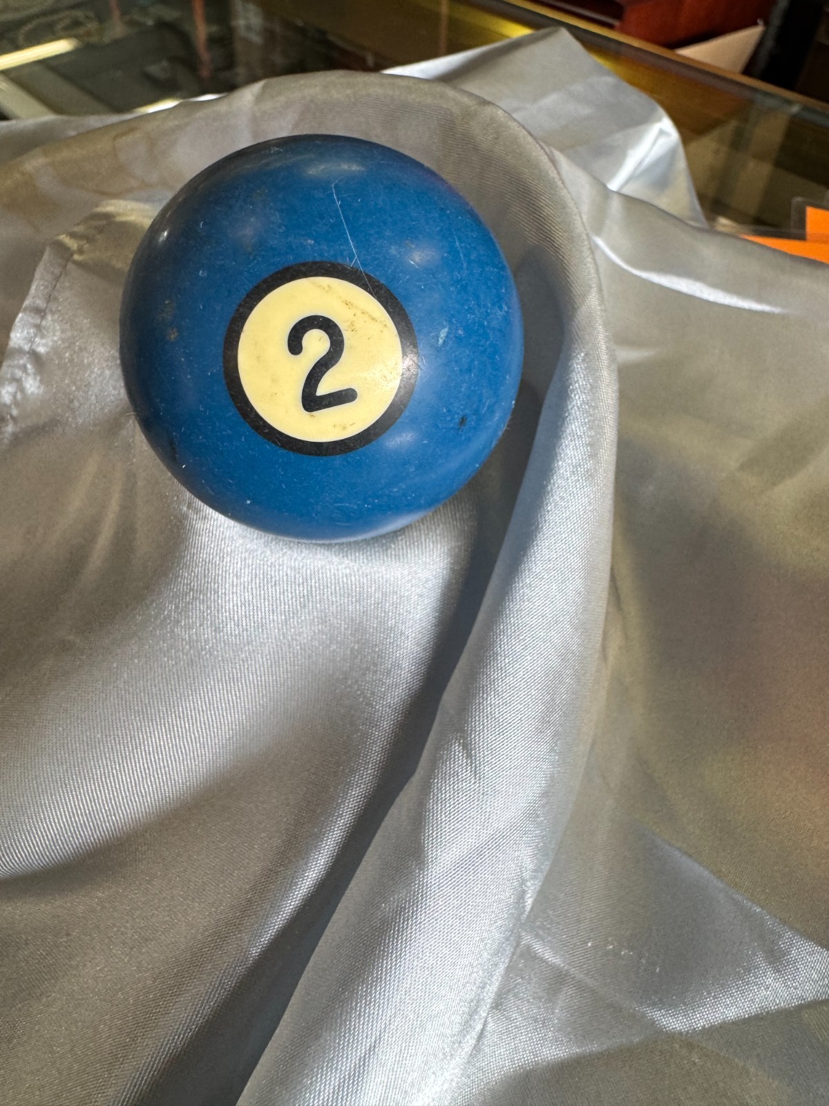Vintage Black Ring / Circle Billiard Ball Replacement #2