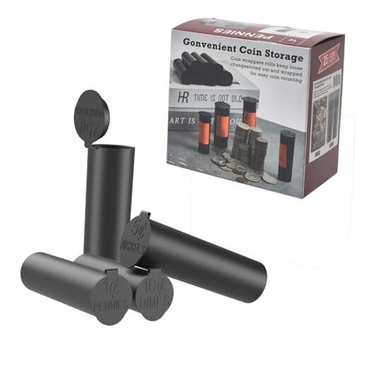 Pennies Coin Tubes, Plastic Coin Holders,Pennies Storage Tubes Pennies tube