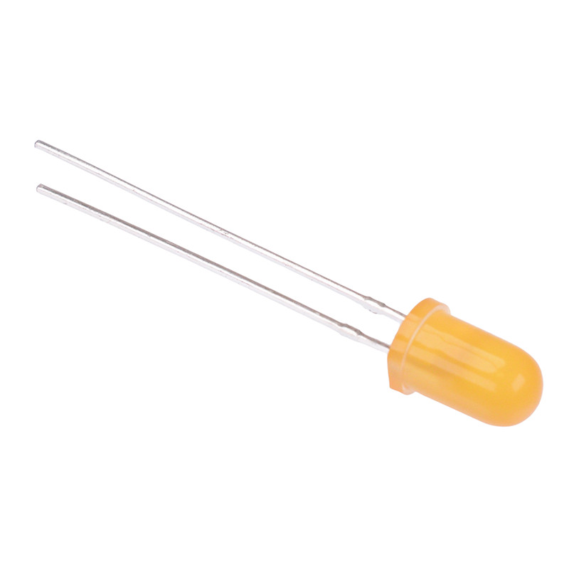 100 x Orange 5mm Diffused LED 120mcd 60°