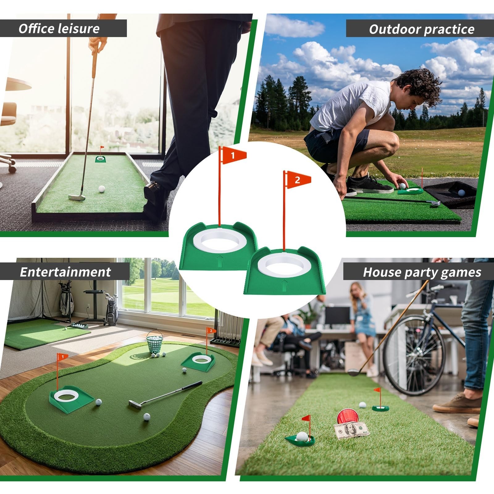 Sotiff Golf Putting Practice Cup Hole Training Aids Golf Accessories Training...