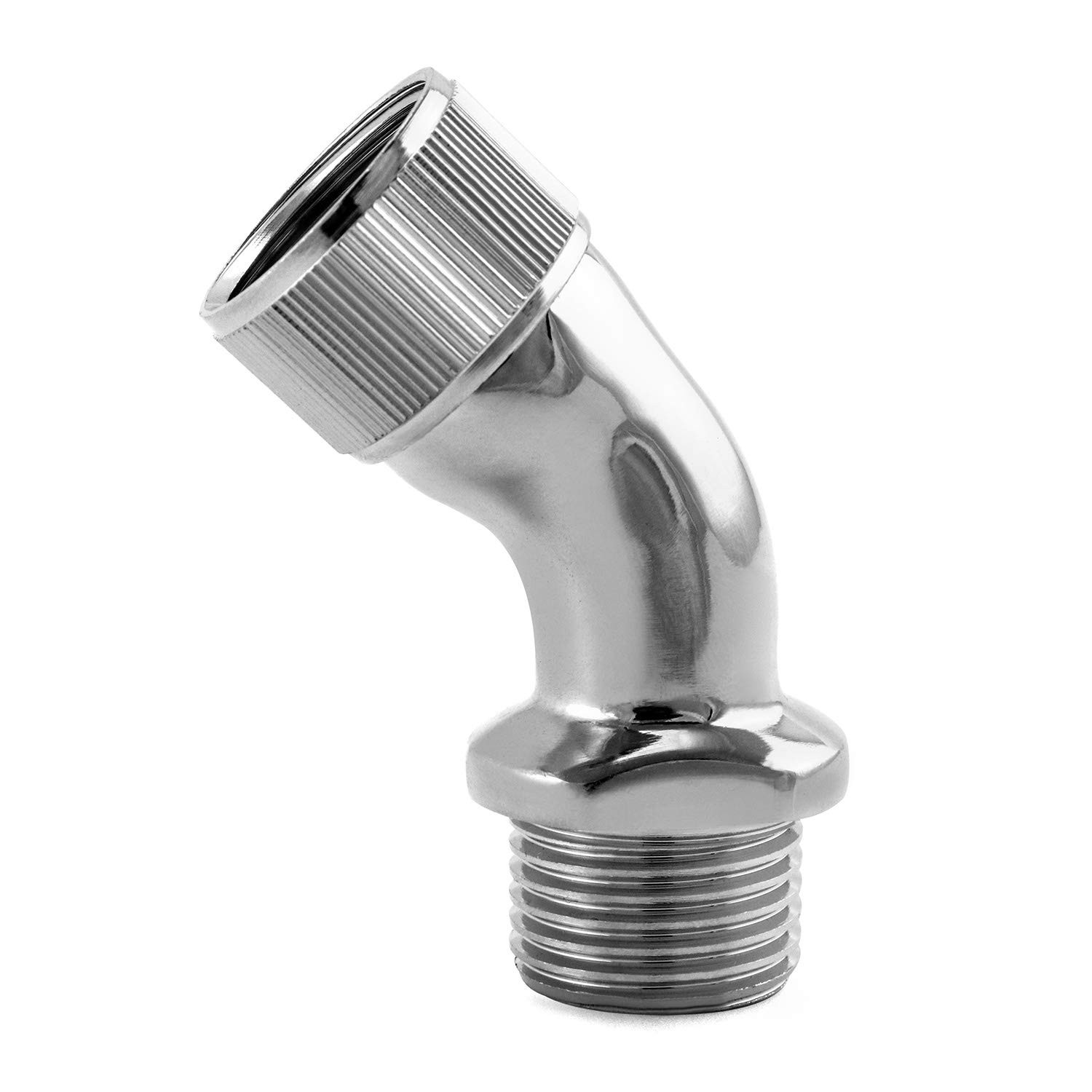 Elbow Adapter for Shower Head, Chrome Copper 1/2” Extender Connector