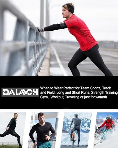 5 Pack Thermal Compression Shirts for Men Long Large 3 Black 1 White 1 Gray