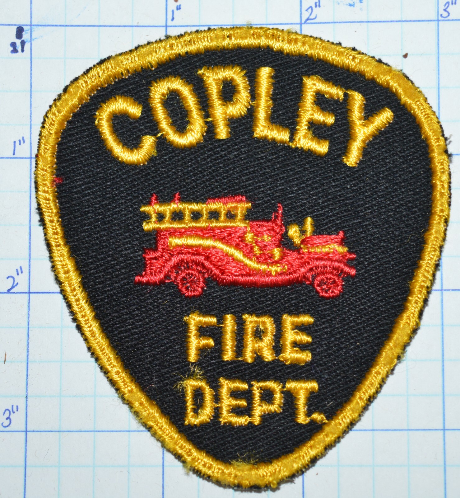 OHIO, COPLEY FIRE DEPT VINTAGE PATCH