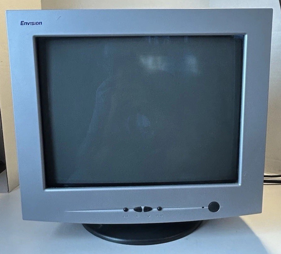 Envision EN-775e 17" Flat CRT Monitor, 1280x1024, Great for Retro Gaming TESTED!