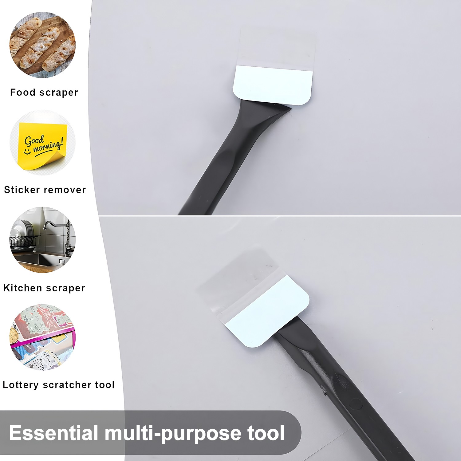 6P Plastic Scraper Multi-Purpose Scraper Non-Scratch Cleaning Tool Car Detailing