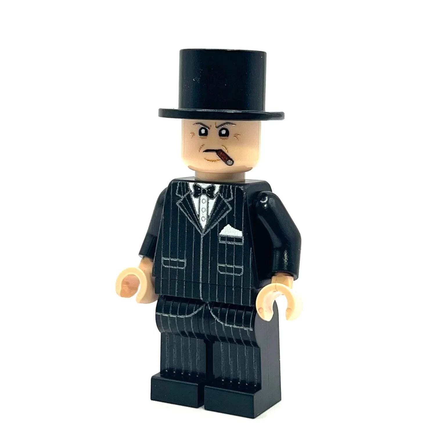 Custom Winston Churchill Minifigure - Bricks At War