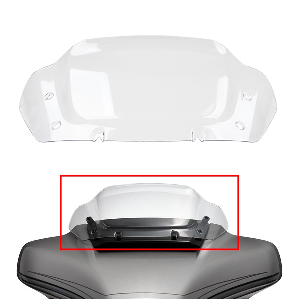 10" Windscreen Windshield For Harley Touring CVO Street Glide 2023 2024 Clear